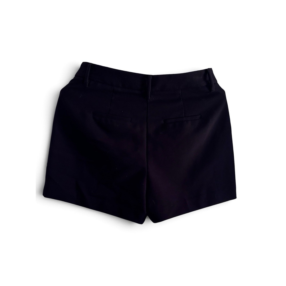 Nine West Women's Size 6 Black High Rise Pleated Dress Shorts Pockets - Picture 3 of 5